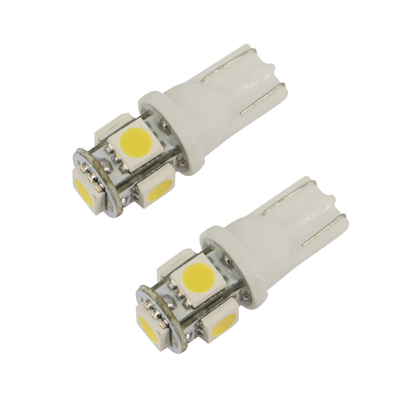 AutoStyle, T-10 LED Pærer 12V Xenon-Optik Gul - Sæt af 2 stk. (5050-3 chips)