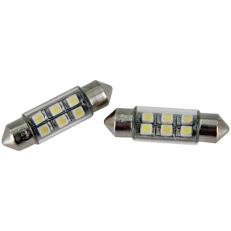 AutoStyle, SMD LED Interiørlys - Hvid - 37x10mm, Sæt med 2 stk.