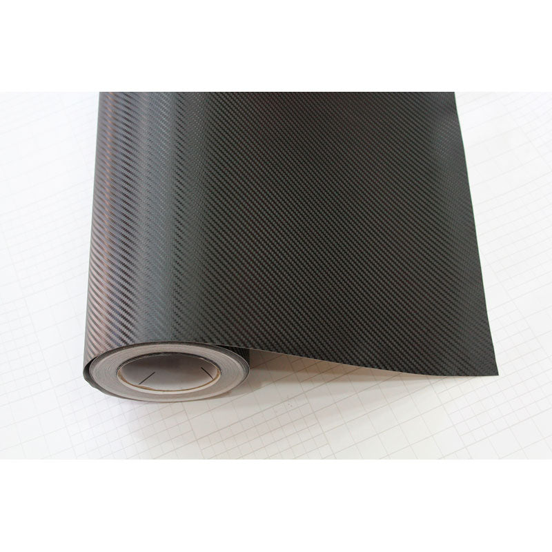 AutoStyle, 3D Carbon Fiber Folie med Air Channel - Sort - 152x3000cm