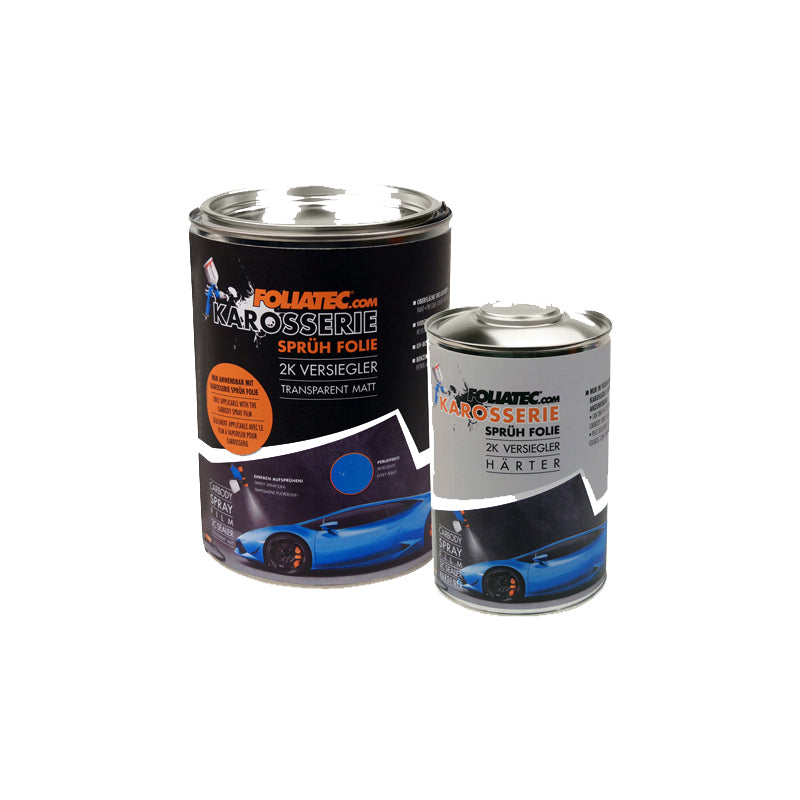 Foliatec Carbody Spray Film (Dip) Sealer - clear matt - 2x 1L Sealer + 1x 1L Hardener