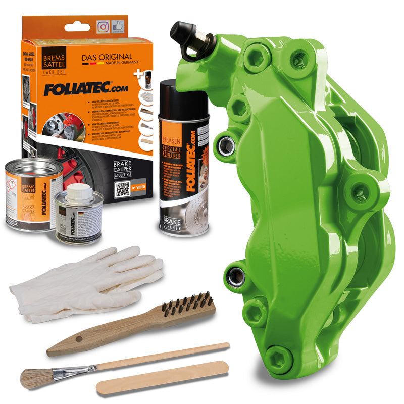 Foliatec, Bremsekaliber mailing,- power green - 3 Components