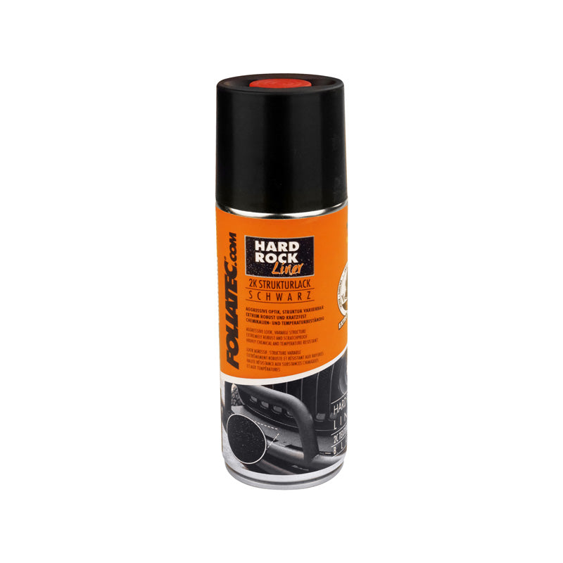 Foliatec Universal 2C Hard Rock Liner Spray Paint - matt black 1 x400ml