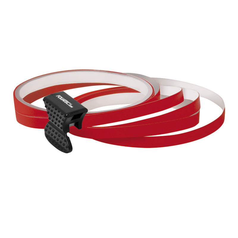 Foliatec PIN-Striping rim design red - Width = 6mm: 4x2,15 meter