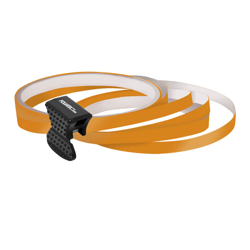 Foliatec PIN-Striping rim design orange - Width = 6mm: 4x2,15 meter