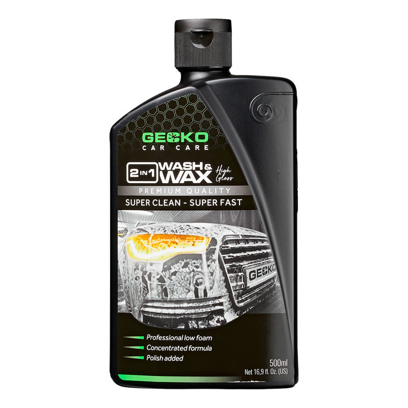 Gecko, 2i1 Vask & Voks Shampoo - 500ml