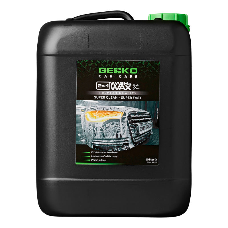 Gecko, 2in1 Vask & Voks - 10 Liter