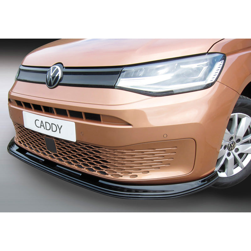 RGM, RGM Front spoiler lip, passer til Volkswagen Caddy V Box/MPV 2020- Gloss Black