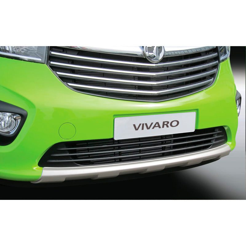 RGM, RGM Front spoiler 'Skid-Plate', passer til Opel Vivaro 2014-2019 Silver (ABS)