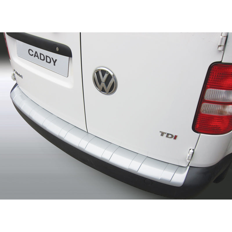 RGM, Bagkofangerbeskytter, ABS plastik, passer til Volkswagen Caddy II 2004-2015 Silver 'Ribbed'