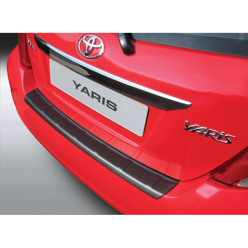 RGM, Bagkofangerbeskytter, ABS plastik, passer til Toyota Yaris 3/5 doors 9/2011-8/2014 'Ribbed' Black