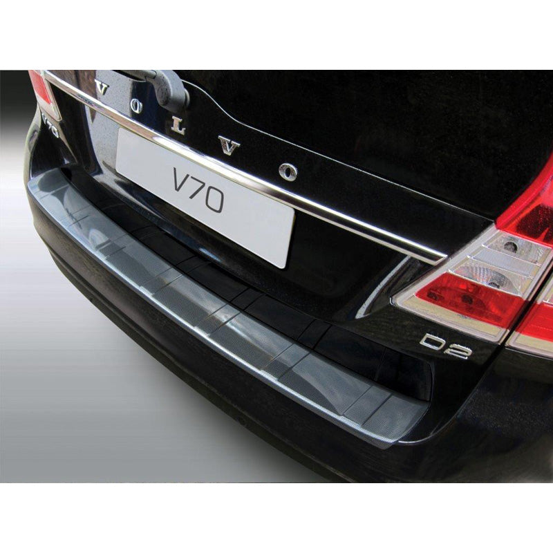 RGM, Bagkofangerbeskytter, ABS plastik, passer til Volvo V70 2013-2016 (excl. XC70) 'Ribbed' Carbon look