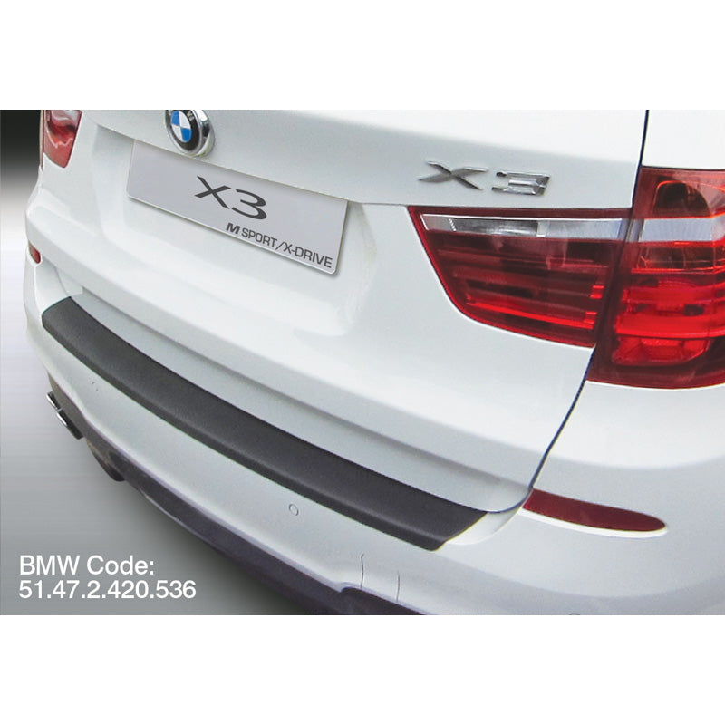 RGM, Bagkofangerbeskytter, ABS plastik, passer til BMW X3 F25 2014-2017 'M-Sport' Black