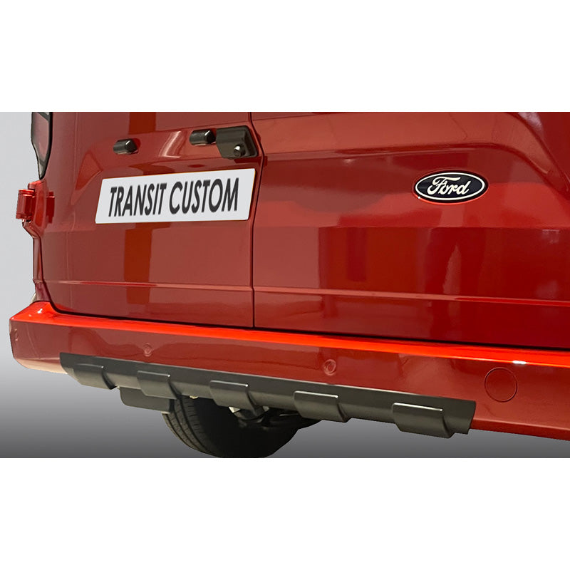 RGM, RGM Rear bumper skirt 'Skid-Plate', passer til Ford Transit Custom / Tourneo Custom 2023- Black (ABS)