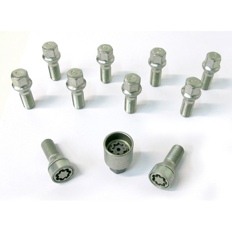 H&R, Wheel bolt Set Taper-Head M14x1.25 - længde 48mm - 10 pcs. - incl. wheel-locks