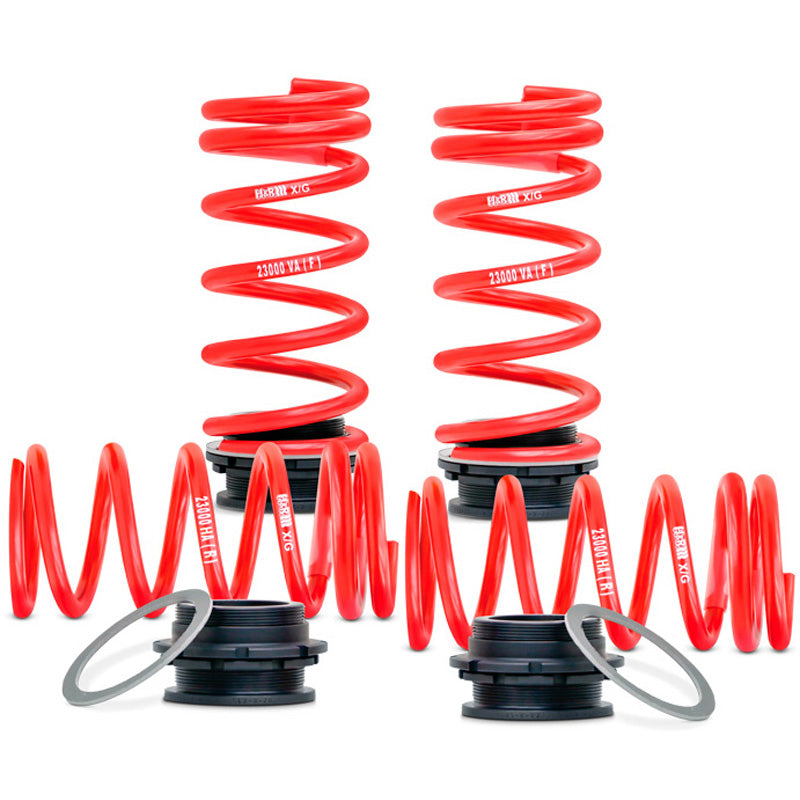 H&R, Height Adjustable Spring System, passer til Audi A3 (GY) Sedan & Sportback (4WD) 40 TFSI/40 TDI/S3 quattro 2020- FA15-40/RA15-30mm & Volkswagen Golf VIII (CD) R 4motion Hatchback 2020- FA15-25/RA10-30mm