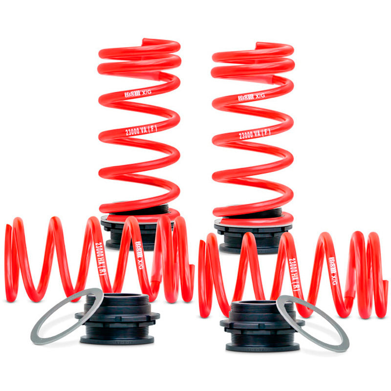 H&R, Height Adjustable Spring System, passer til Volkswagen Golf VIII 1.4 e-Hybrid incl. GTE & Seat/Cupra Leon (KL) 1.4 e-Hybrid & Audi A3 40/45 TFSIe (2WD) 2020- - FA35-50/RA30-50mm - from 1001kg FA-Load (Multilink)