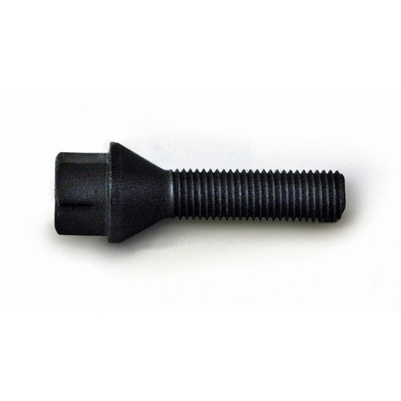 H&R, Wheel bolt Taper-Head M12x1.50 - længde 24mm - Black