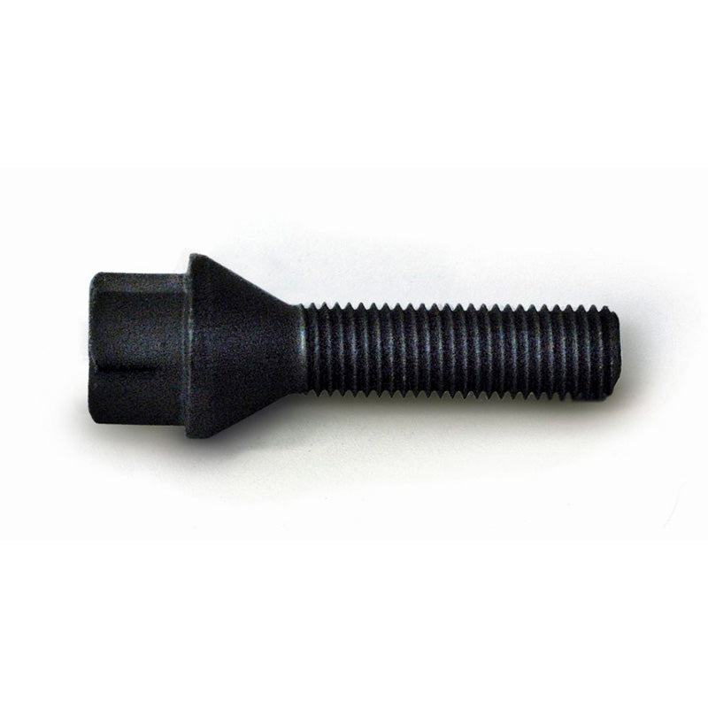 H&R, Wheel bolt Taper-Head M12x1.50 - længde 28mm - Black