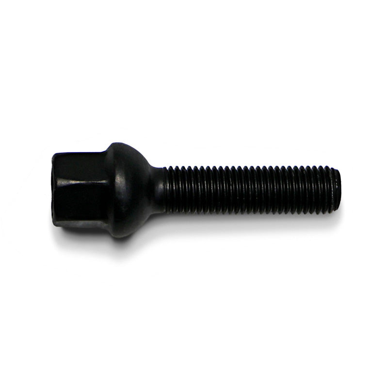 H&R, Wheel bolt Round-Head R12 M12x1.50 - længde 35mm - Black (e.g., passer til Mercedes)