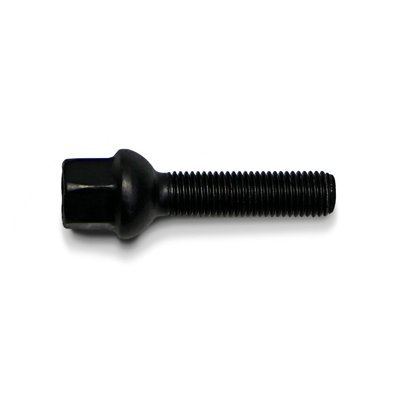 H&R, Wheel bolt Round-Head R12 M12x1.50 - længde 45mm - Black (e.g., passer til Mercedes)