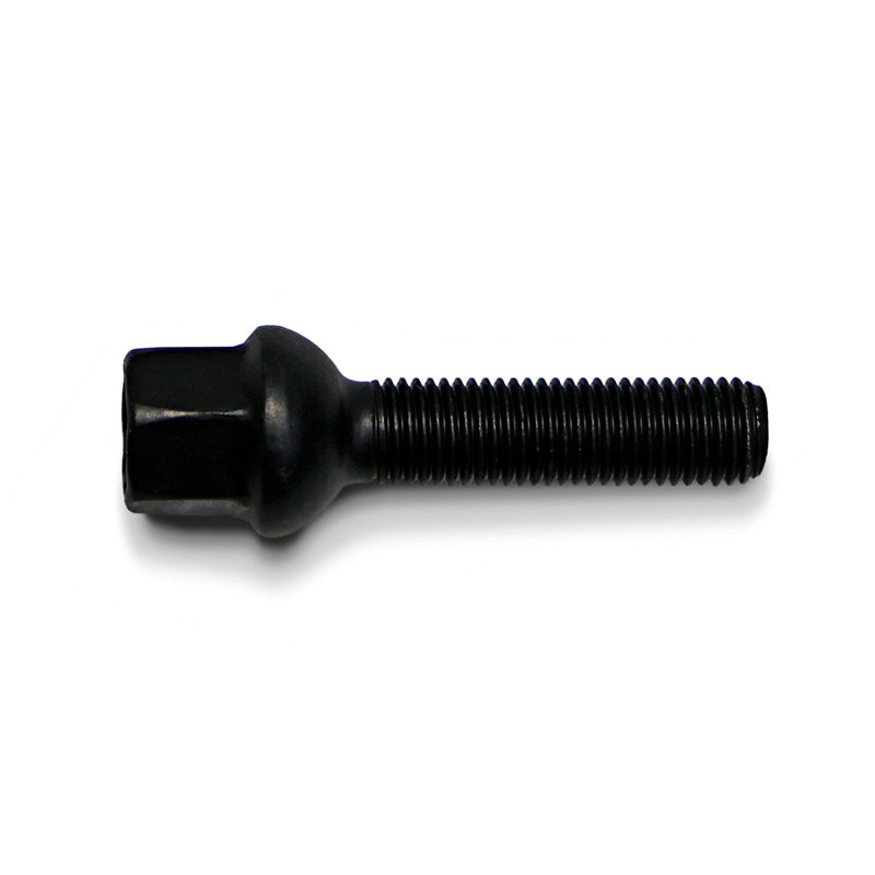 H&R, Wheel bolt Round-Head R12 M12x1.50 - længde 47mm - Black (e.g., passer til Mercedes)