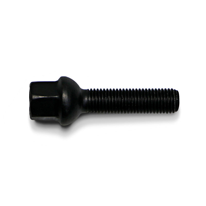 H&R, Wheel bolt Round-Head R12 M12x1.50 - længde 50mm - Black (e.g., passer til Mercedes)