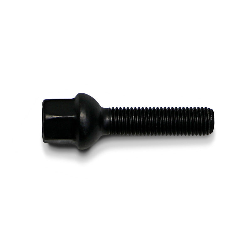 H&R, Wheel bolt Round-Head R12 M12x1.50 - længde 55mm - Black (e.g., passer til Mercedes)