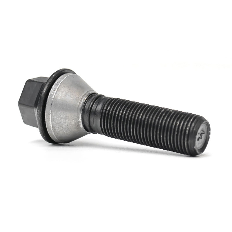 H&R, Wheel bolt Taper-Head with movable cone M14x1.25 - længde 28mm - Black (e.g., passer til BMW)