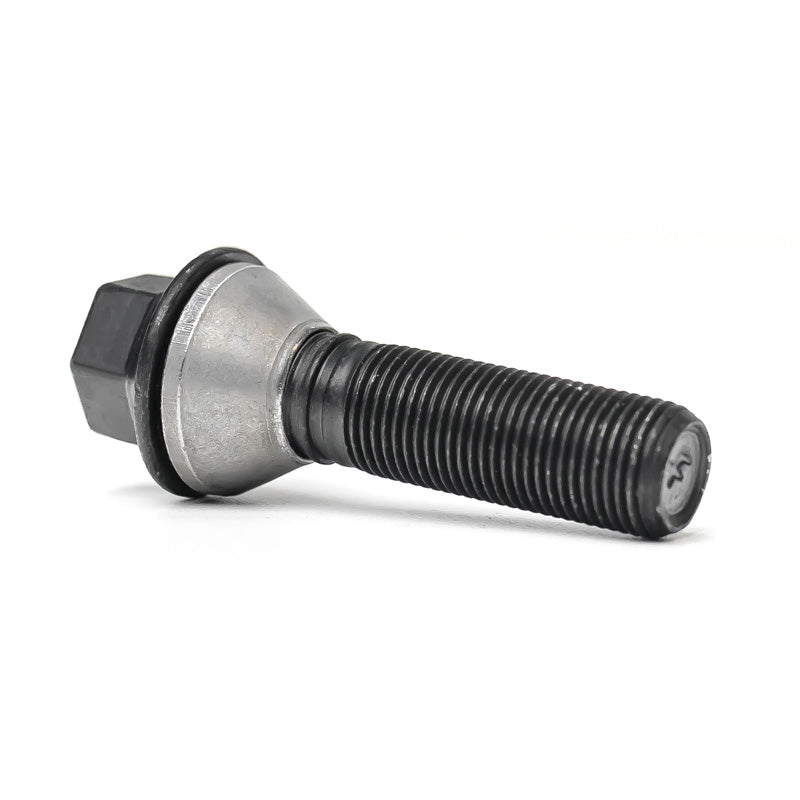 H&R, Wheel bolt Taper-Head with movable cone M14x1.25 - længde 48mm - Black (e.g., passer til BMW)