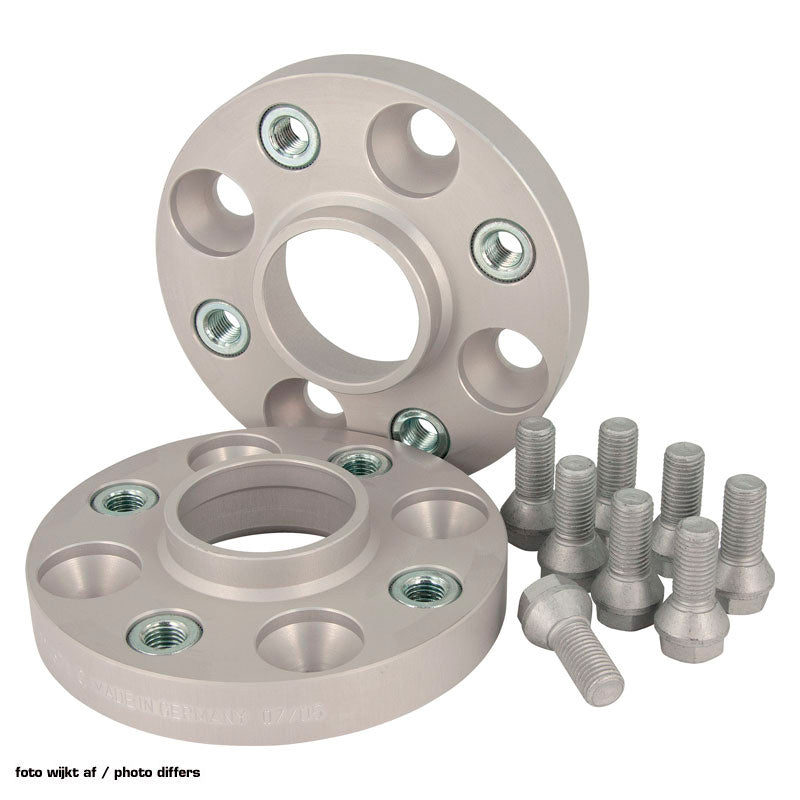 H&R, DRA-System Wheel spacer set 100mm Pr. Aksel - Hulafstand 5x100 - Hub 57,1mm - Bolt str. M14x1,5, passer til Audi/Seat/Skoda/Volkswagen