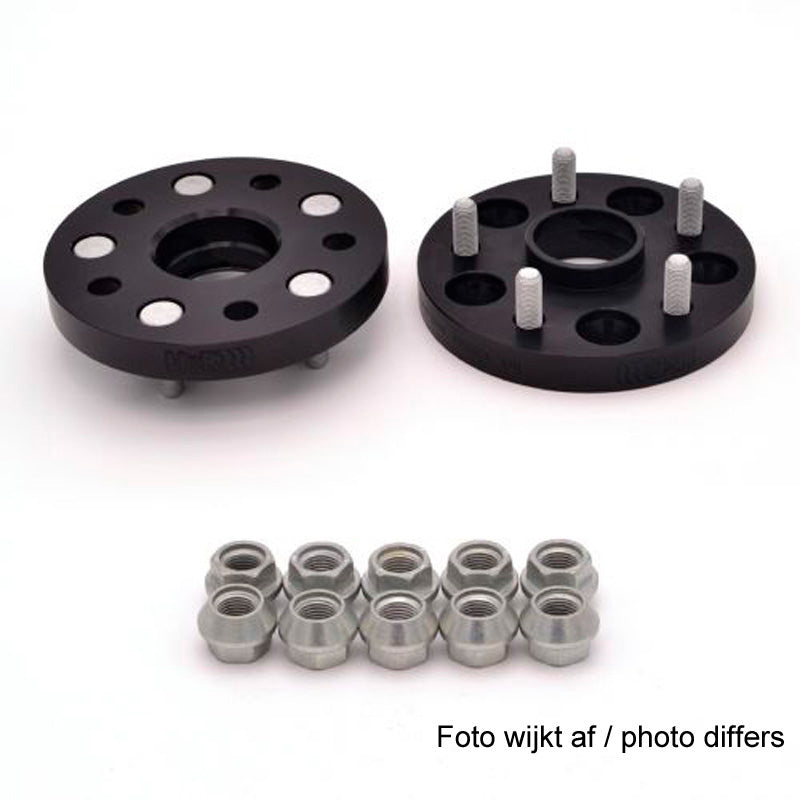 H&R, DRM-System Wheel spacer set 30mm Pr. Aksel - Hulafstand 5x114,3 - Hub 67,1mm - Bolt str. M12x1,5, passer til Hyundai/Kia - Black