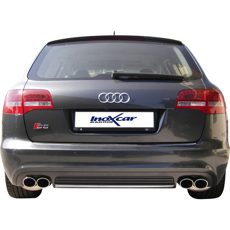 InoXcar, Dubbla sportavgaser, passar Audi S6 Avant 5.2FSi Quattro (435HP) 2009- Vänster/Höger 2x90x70mm