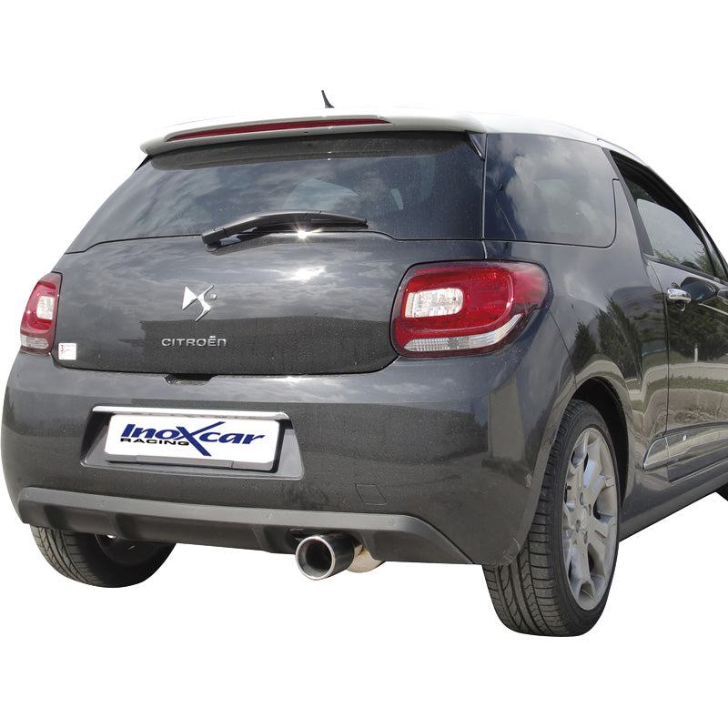 InoXcar, Sportsudstødning, passer til Citroën DS3 1.6i 16v Turbo (155HP) 2010- 102mm