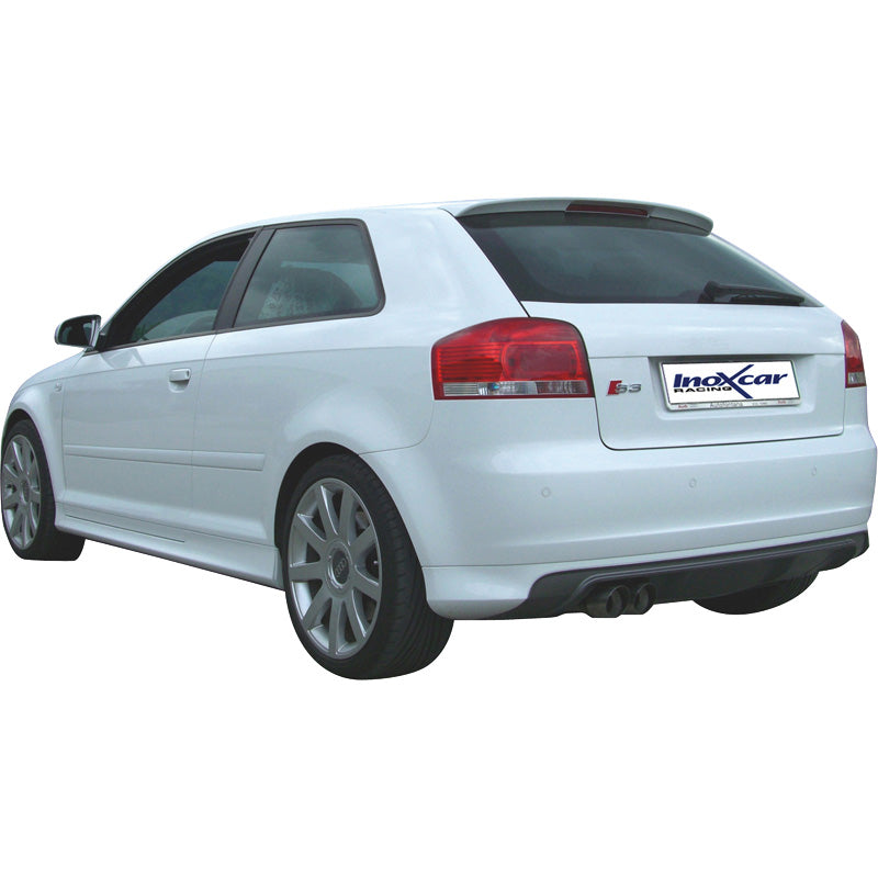 InoXcar, Sportsudstødning, passer til Audi S3 8P 2.0 TFSi (265HP) 2006- 2x80mm Racing