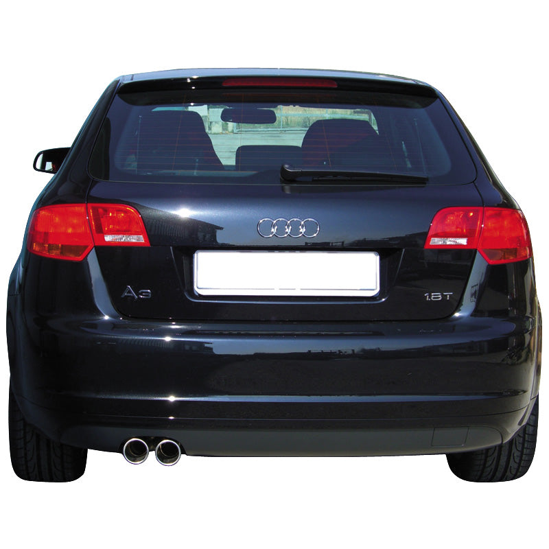 InoXcar, Sportsudstødning, passer til Audi A3 8P 1.8TFSi (160HP) 5/2005- 2x80mm