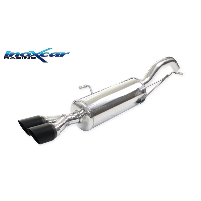 InoXcar, Sportsudstødning, passer til Peugeot RCZ 1.6 THP 156hp 2010- 2x80mm Ceramic Black