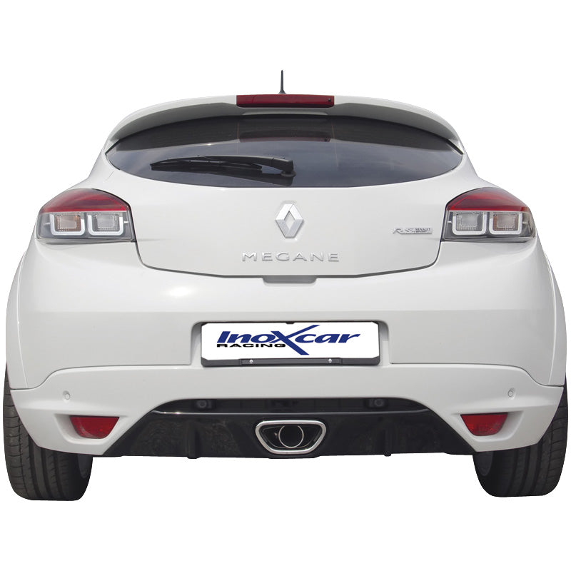 InoXcar, Sportsudstødning 'Center', passer til Renault Megane III RS 2.0T (250HP) 2010- (Ø70mm)