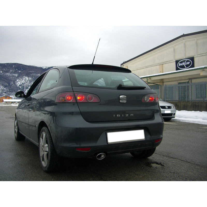 InoXcar, Sportsudstødning, passer til Seat Ibiza 6L 1.4 16v (100HP) 2002- 120x80mm