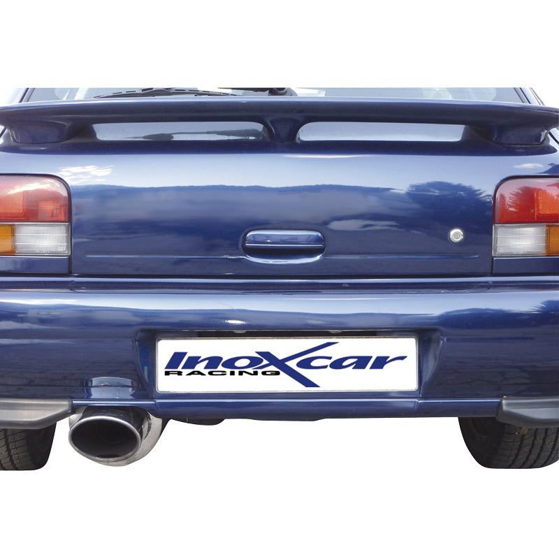 InoXcar, Sportsudstødning, passer til Subaru Impreza 4WD 2.0 GT-Turbo -2000 150x105mm