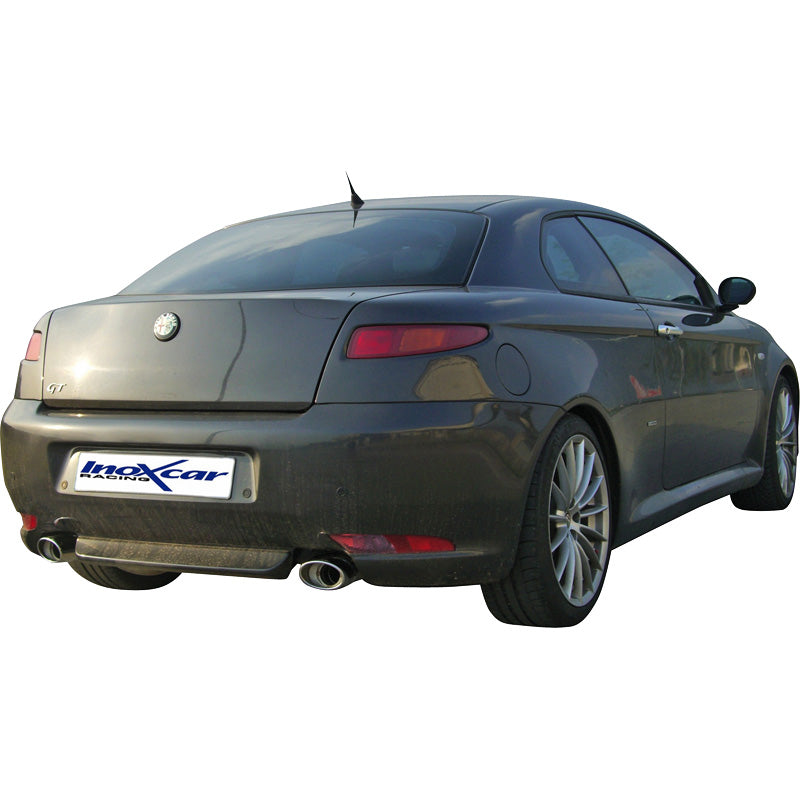 InoXcar, Dobbelt sportsudstødning, passer til Alfa Romeo GT 1.9 MJET 2004- Left/Right 120x80mm