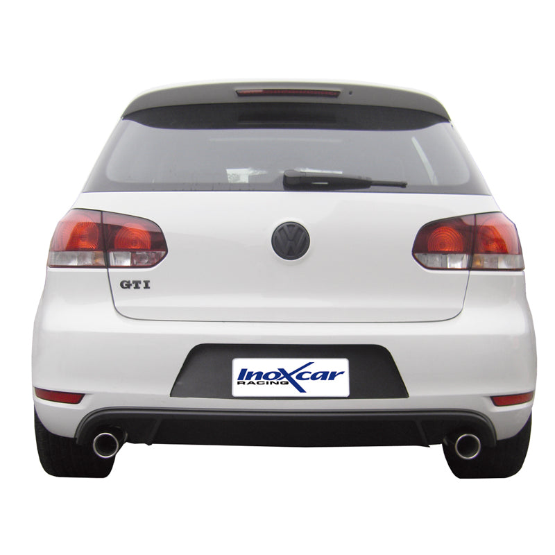 InoXcar, Dobbelt sportsudstødning, passer til Volkswagen Golf VI GTi 2.0TSi (210HP) 2009- Left/Right 80mm