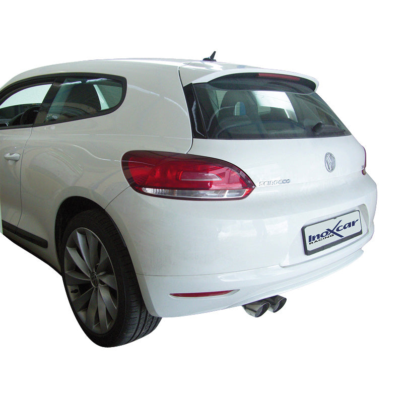 InoXcar, Sportsudstødning, passer til Volkswagen Scirocco 1.4 TSi (160HP) 2008- 2x80mm Racing