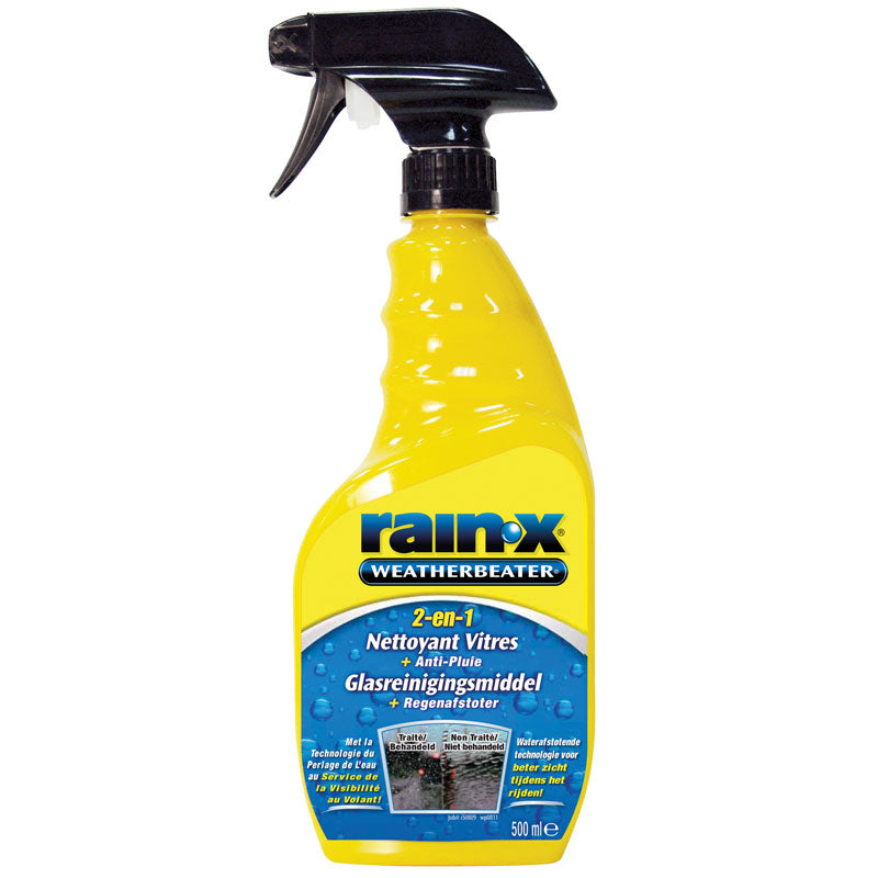 Rain-X, 2-i-1 Glasrens med Regnrepellent - 500ml