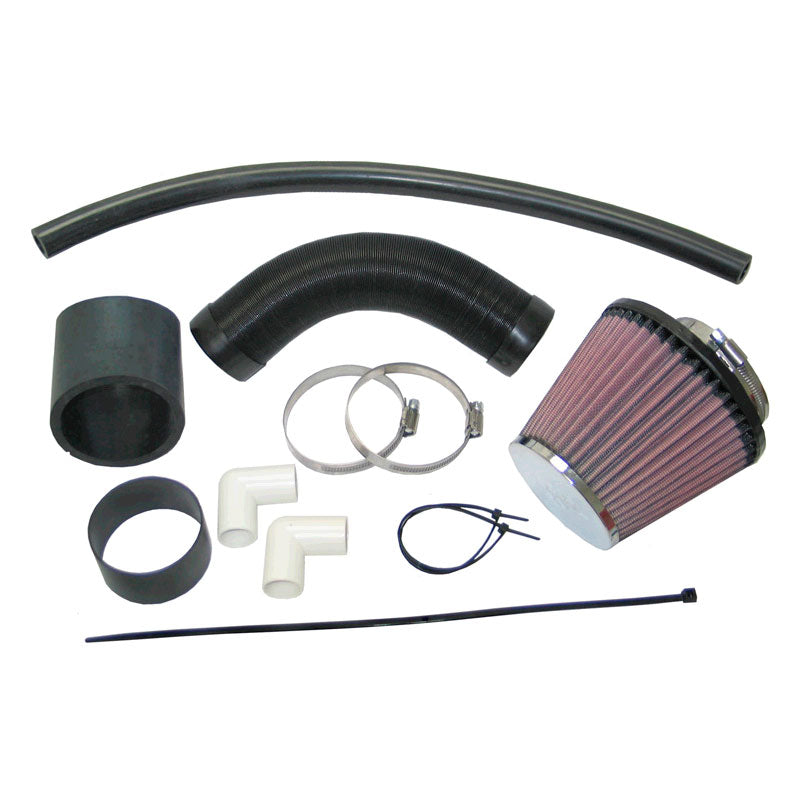 K&N Performance Air Intake Kit, passer til Ford Fiesta XR2 CVH 4/1989-93 (Hose to airbox lid) (57-0131)