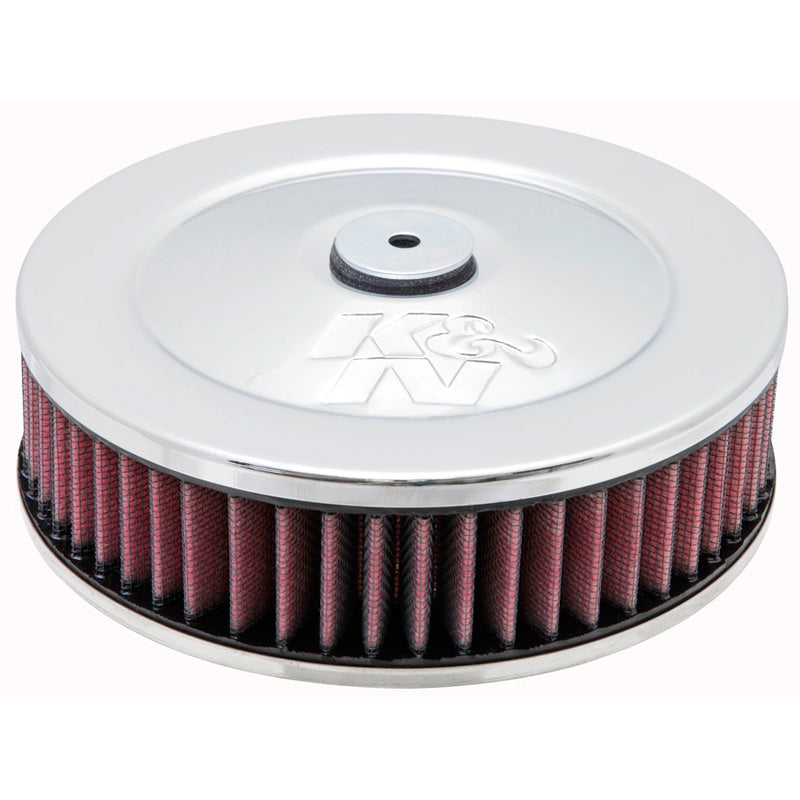 K&N Round Air Filter Assembly - 67mm flange, 178mm diameter, 79mm height (60-1030)