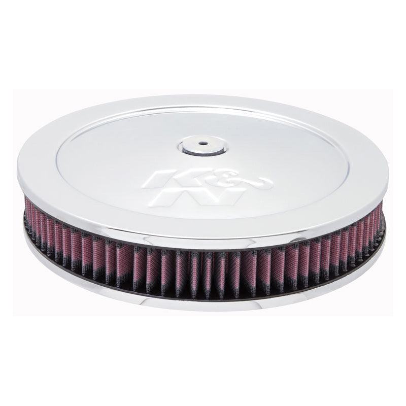 K&N Round Air Filter Assembly - 130mm flange, 279mm diameter, 79mm height (60-1170)