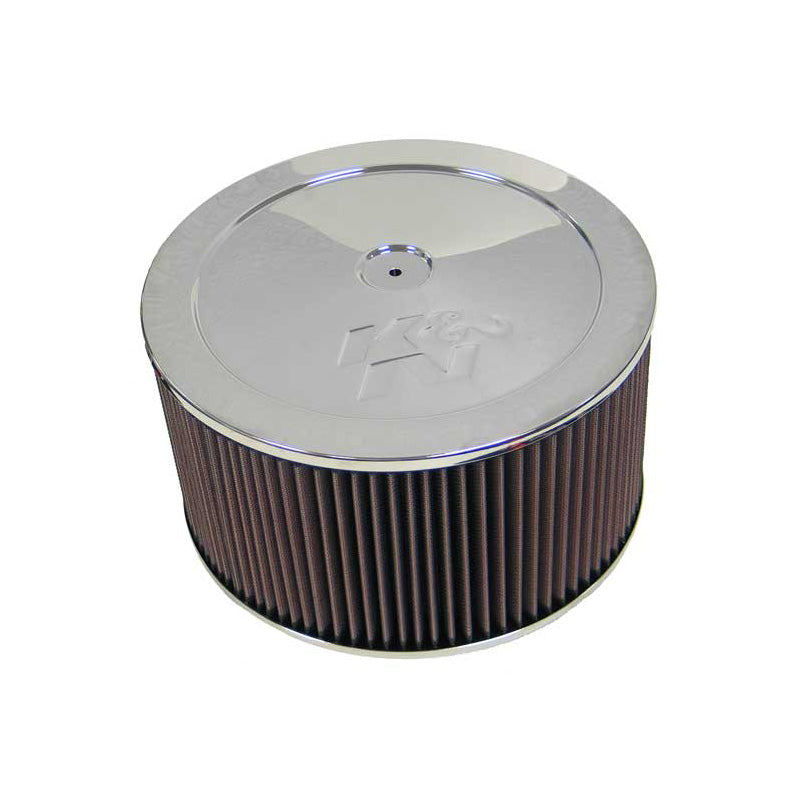 K&N Round Air Filter Assembly - 130mm flange, 279mm diameter, 178mm height (60-1220)