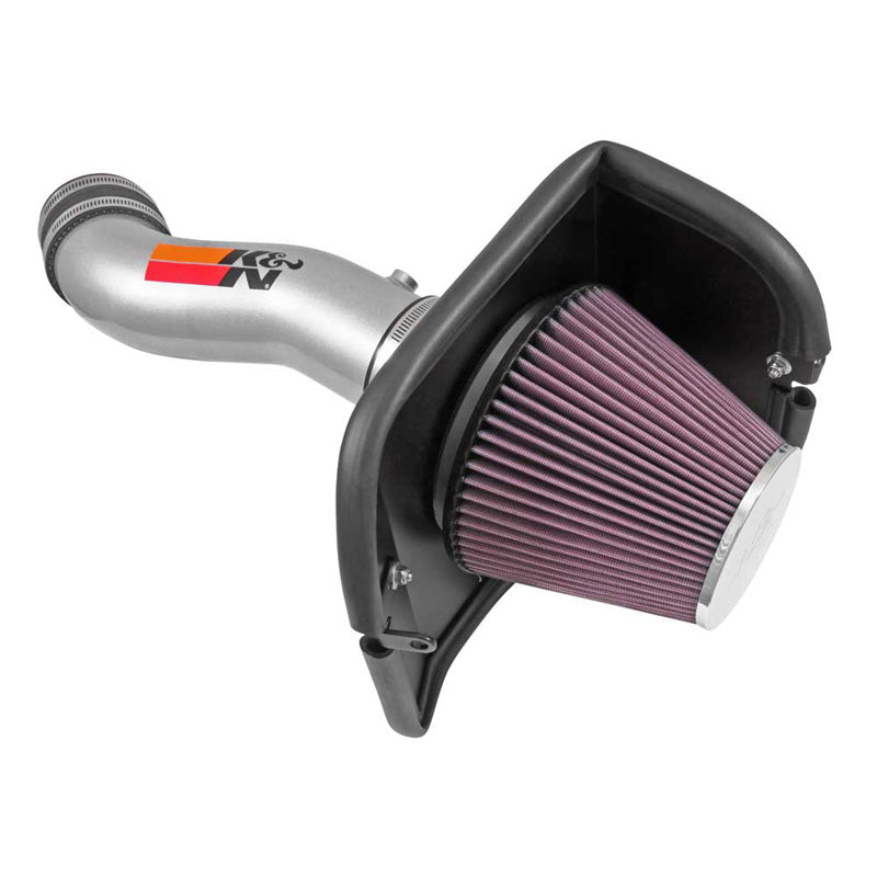 K&N High Performance Air Intake Kit, passer til Jeep Cherokee 3.2L V6 2014-2018 - Silver (77-1569KS)