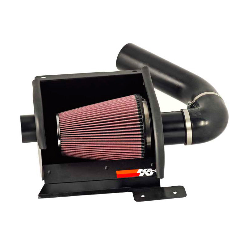 K&N High Performance Air Intake Kit, passer til Ford E150/E250/E350/E450/E550 5.4l V8/6.8L V10 1997-2019 - Textured Black (77-2570KTK)