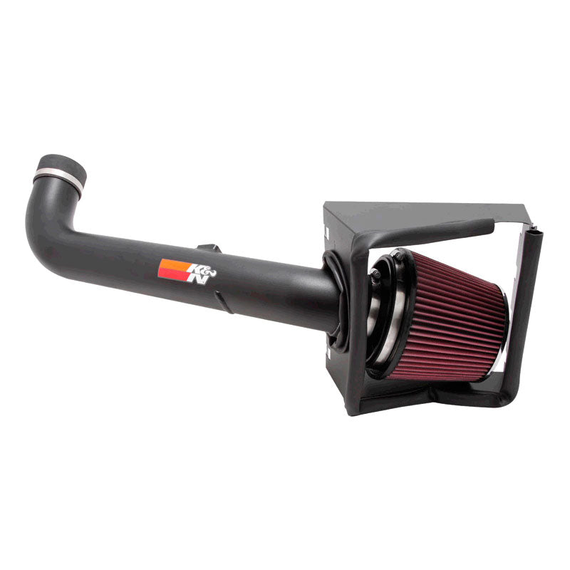 K&N High Performance Air Intake Kit, passer til Ford F250 Super Duty 5.4L V8 2008-2010 - Textured Black (77-2577)